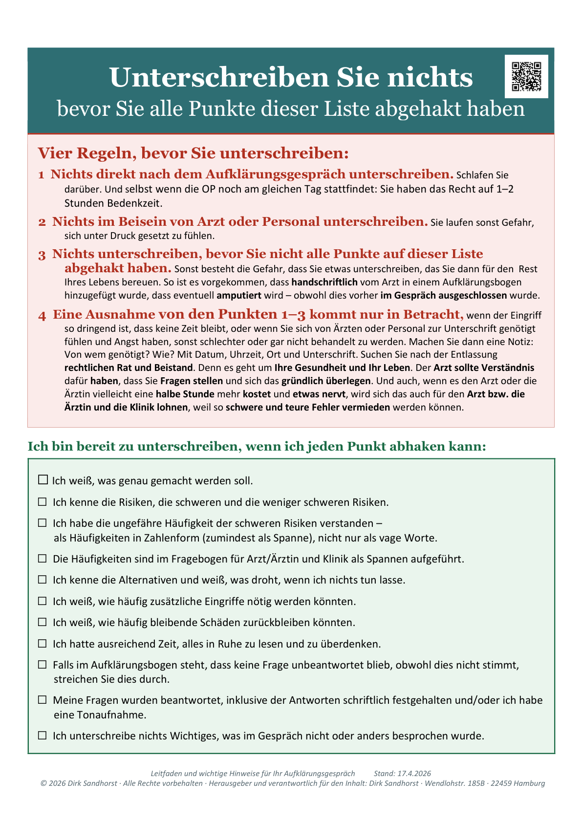 Vorschau Checkliste