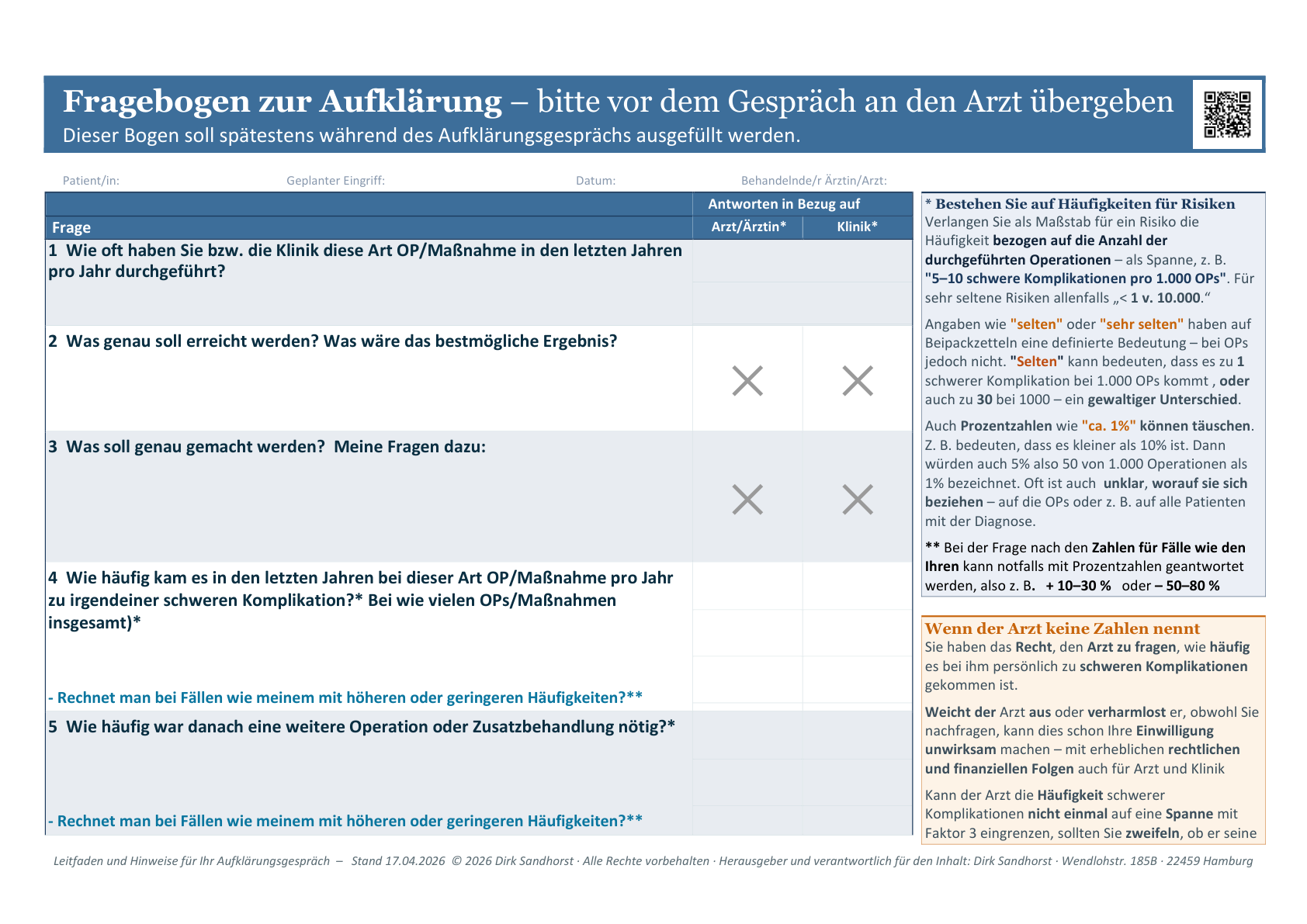 Vorschau Fragebogen